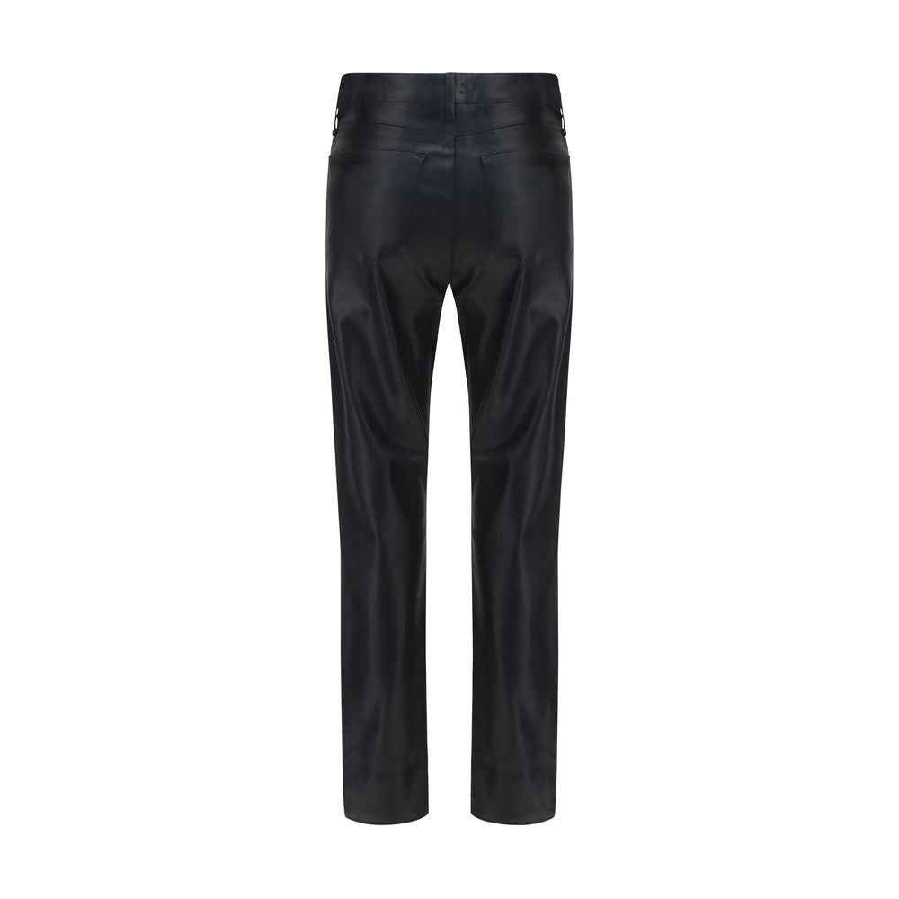 L'Agence Black Leather Pants