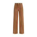 L'Agence Beige Cotton High-Waisted Jean