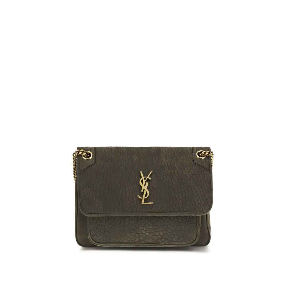 Saint Laurent Gray Lamb Ovis Aries Aries Shoulder Bag