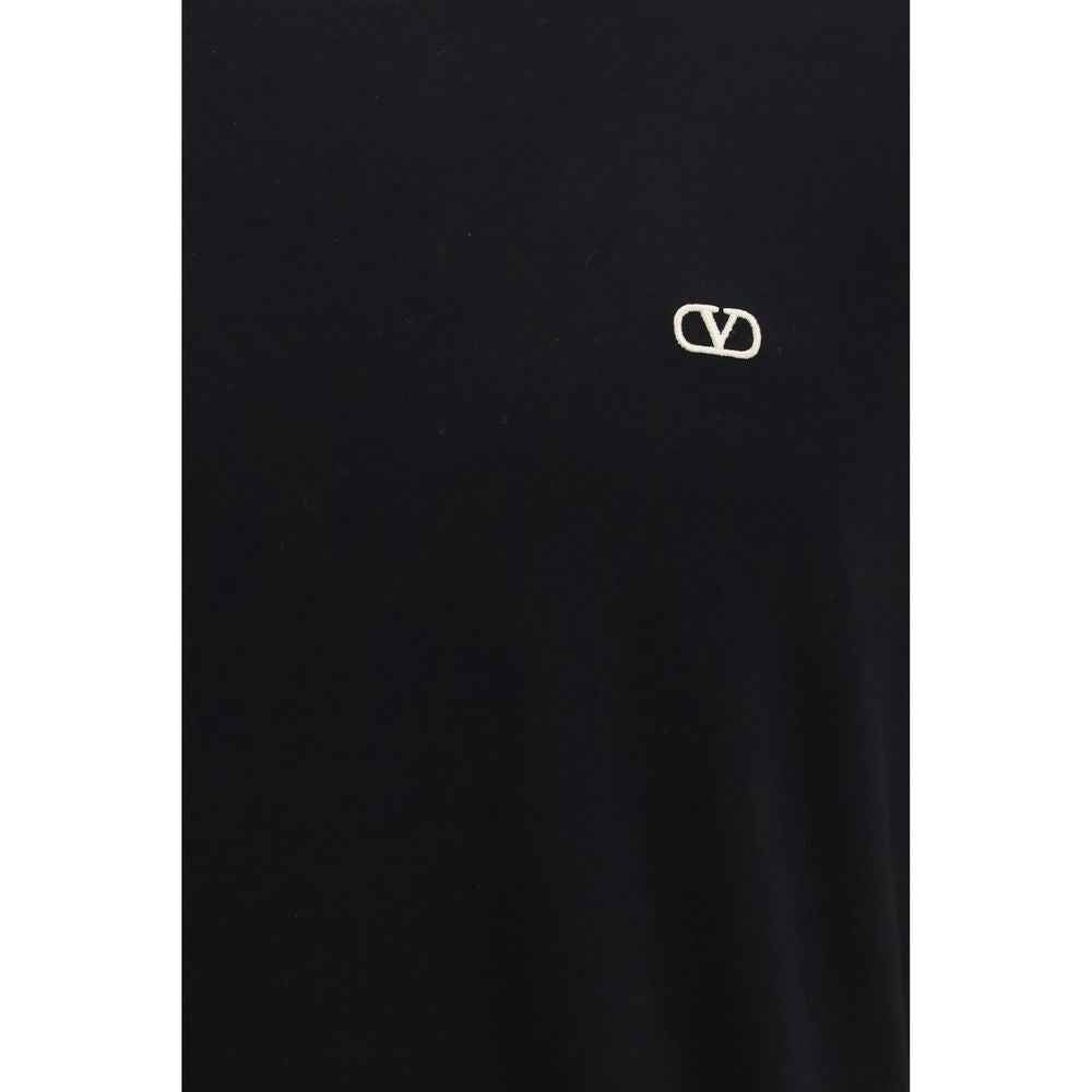 Valentino Black Cotton T-Shirt