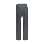 Valentino Gray Wool Oves Aries Dress Pants