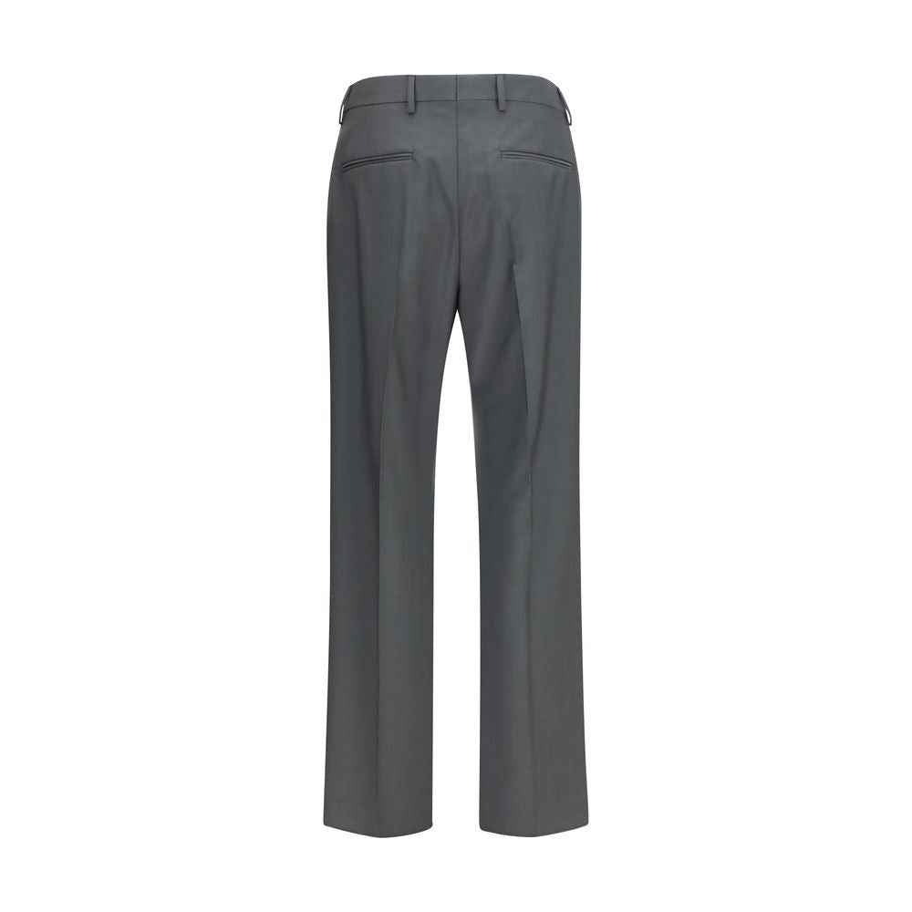 Valentino Gray Wool Oves Aries Dress Pants