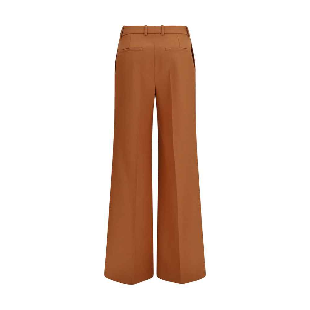 Chloé Orange Cotton Flared Pants
