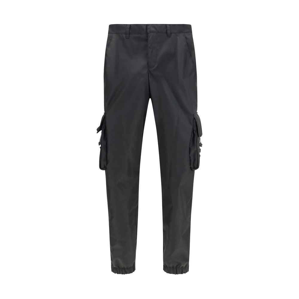 Prada Black Polyamide Cargo Pants
