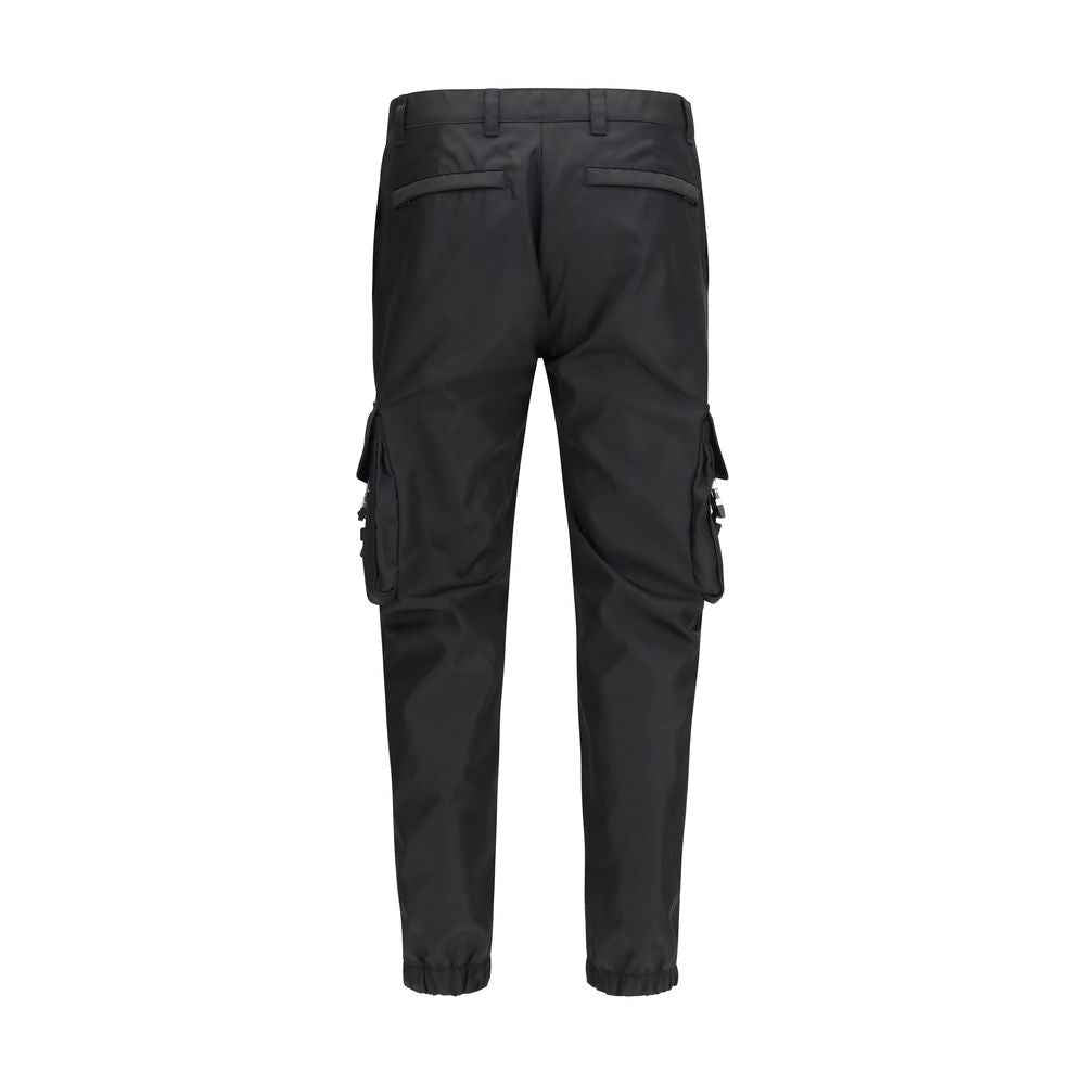 Prada Black Polyamide Cargo Pants