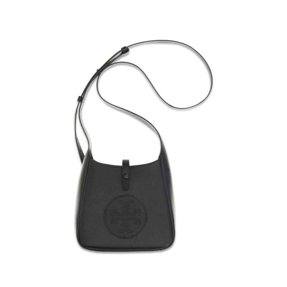 Tory Burch Black Calf Leather Bos Taurus Shoulder Bag