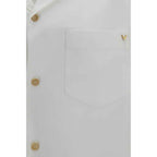 Valentino White Cotton Shortsleeve Shirt