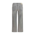 Citizens of Humanity Gray Cotton Straight-Leg Jeans