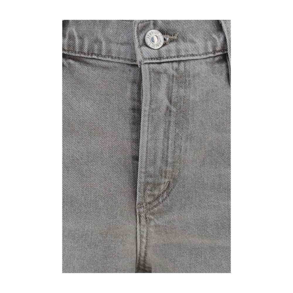 Citizens of Humanity Gray Cotton Straight-Leg Jeans