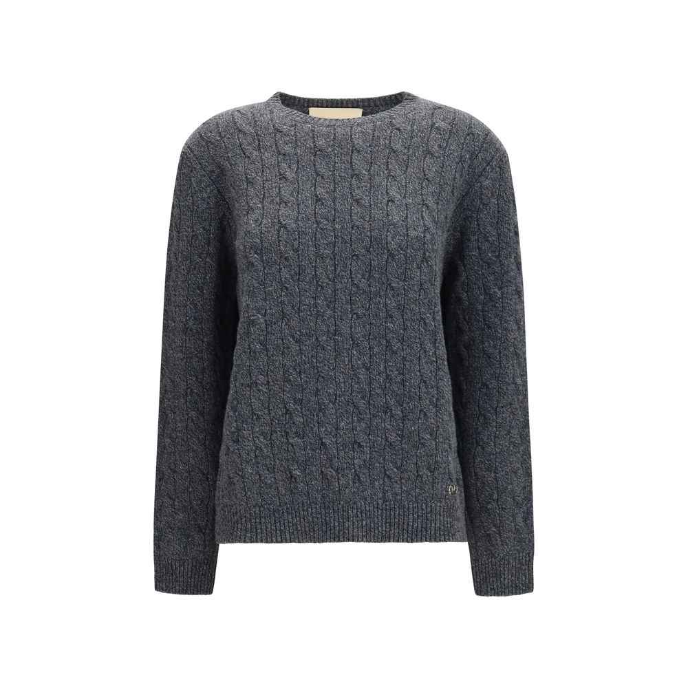 Valentino Gray Wool Oves Aries Sweatshirt