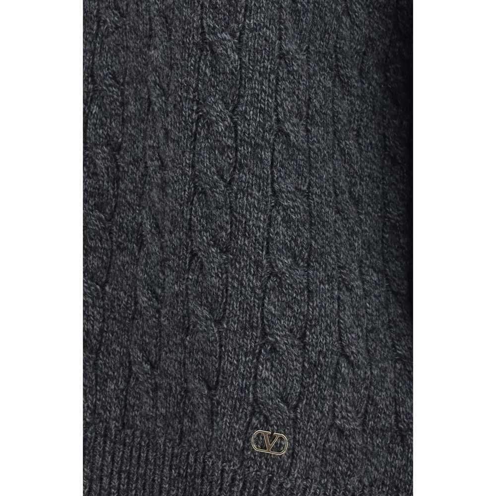 Valentino Gray Wool Oves Aries Sweatshirt