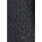 Valentino Gray Wool Oves Aries Sweatshirt