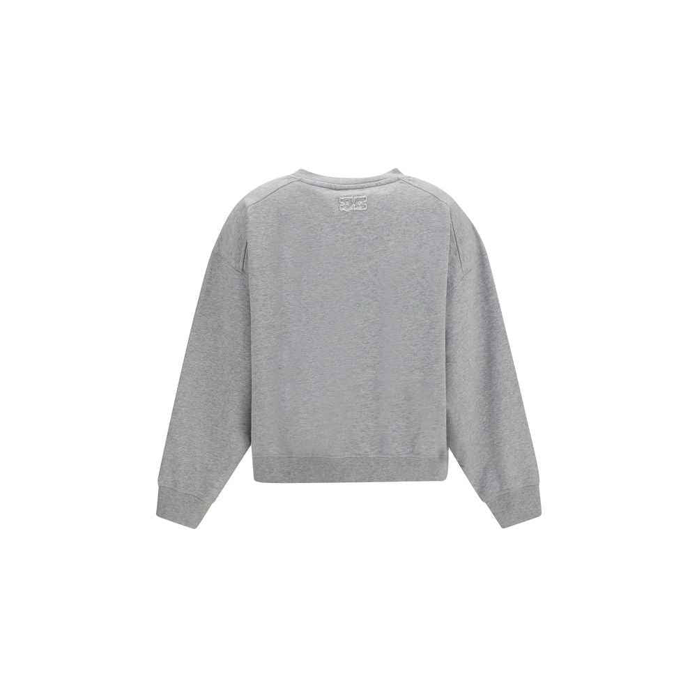 Ganni Gray Cotton Sweatshirt