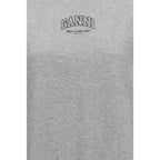 Ganni Gray Cotton Sweatshirt