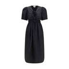 Ganni Black Cotton Casual Dress