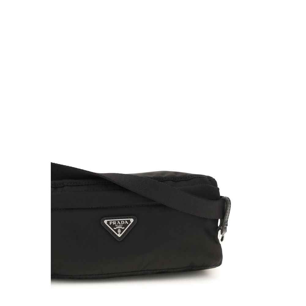 Prada Black Recycled Polyamide Clutch Bag