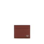 Valentino Garavani Bordeaux Calf Leather Bos Taurus Wallet