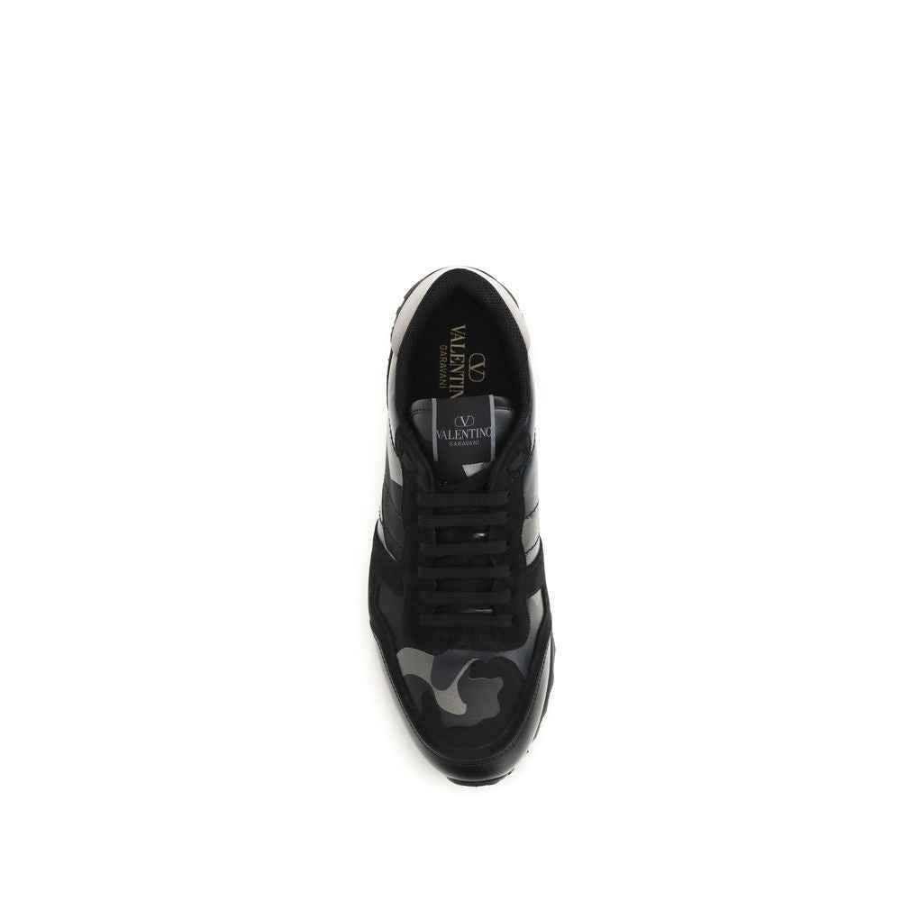 Valentino Garavani Black Polyamide Athletic Sneakers
