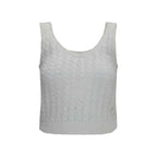 Brunello Cucinelli White Linen Tank Tops