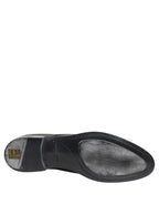 Dolce & Gabbana Dress Black Leather Lace Up Derby Men Shoes