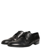Dolce & Gabbana Dress Black Leather Lace Up Derby Shoes