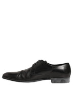 Dolce & Gabbana Dress Black Leather Lace Up Derby Shoes