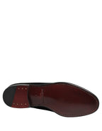 Dolce & Gabbana Black Velvet Loafers Formal Men Dress Shoes