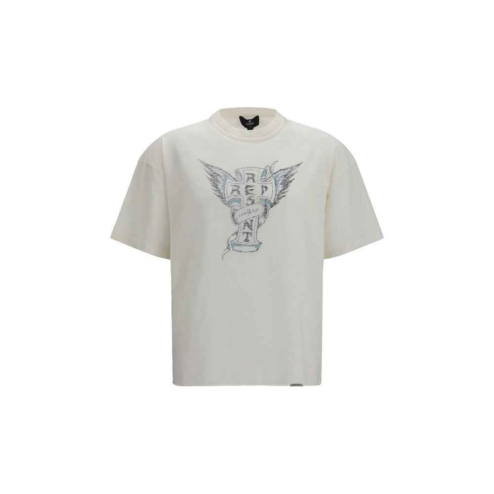 Represent White Cotton T-Shirt