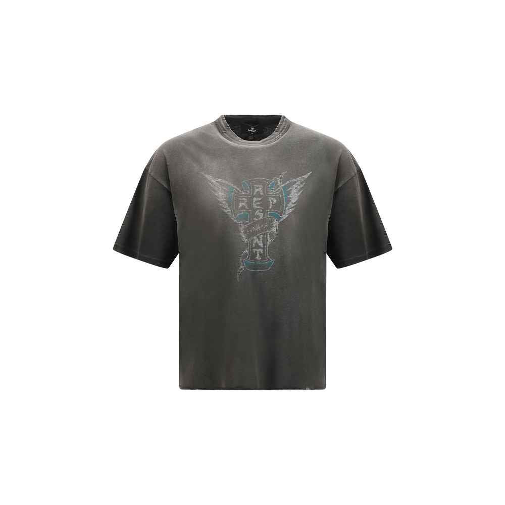 Represent Gray Cotton T-Shirt
