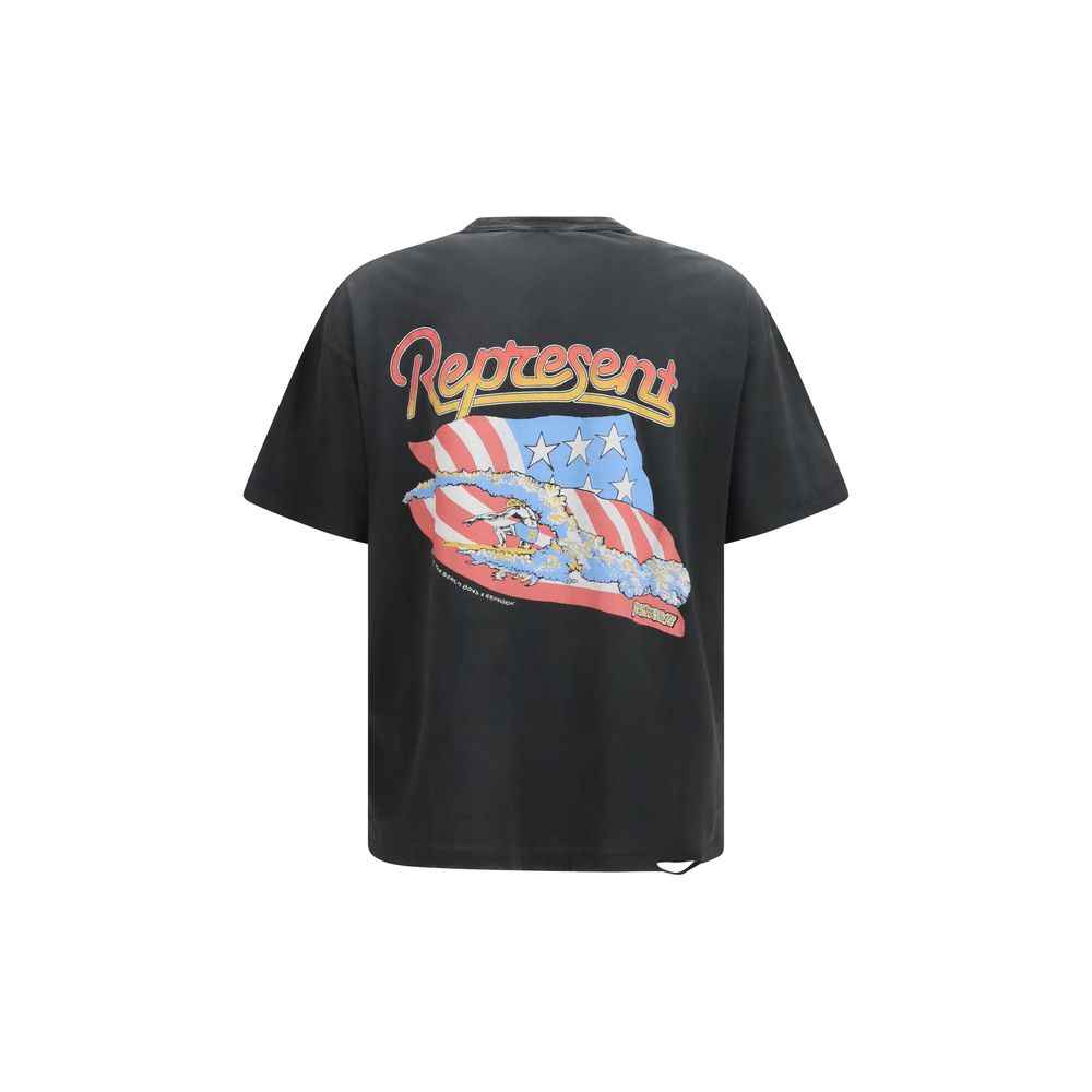 Represent Gray Cotton T-Shirt