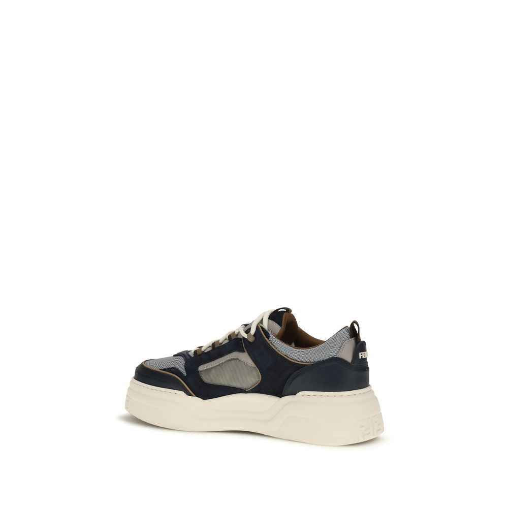 Fendi Multicolor Calf Leather Bos Taurus Athletic Sneakers