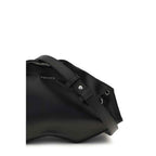 Alexander McQueen Black Calf Leather Bos Taurus Clutch Bag
