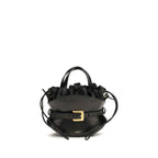 Balmain Black Calf Leather Bos Taurus Shoulder Bag