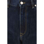 Fendi Blue Cotton Straight-Leg Jeans