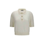 Balmain White Wool Oves Aries Polo Shirt