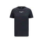 Balmain Black Cotton T-Shirt