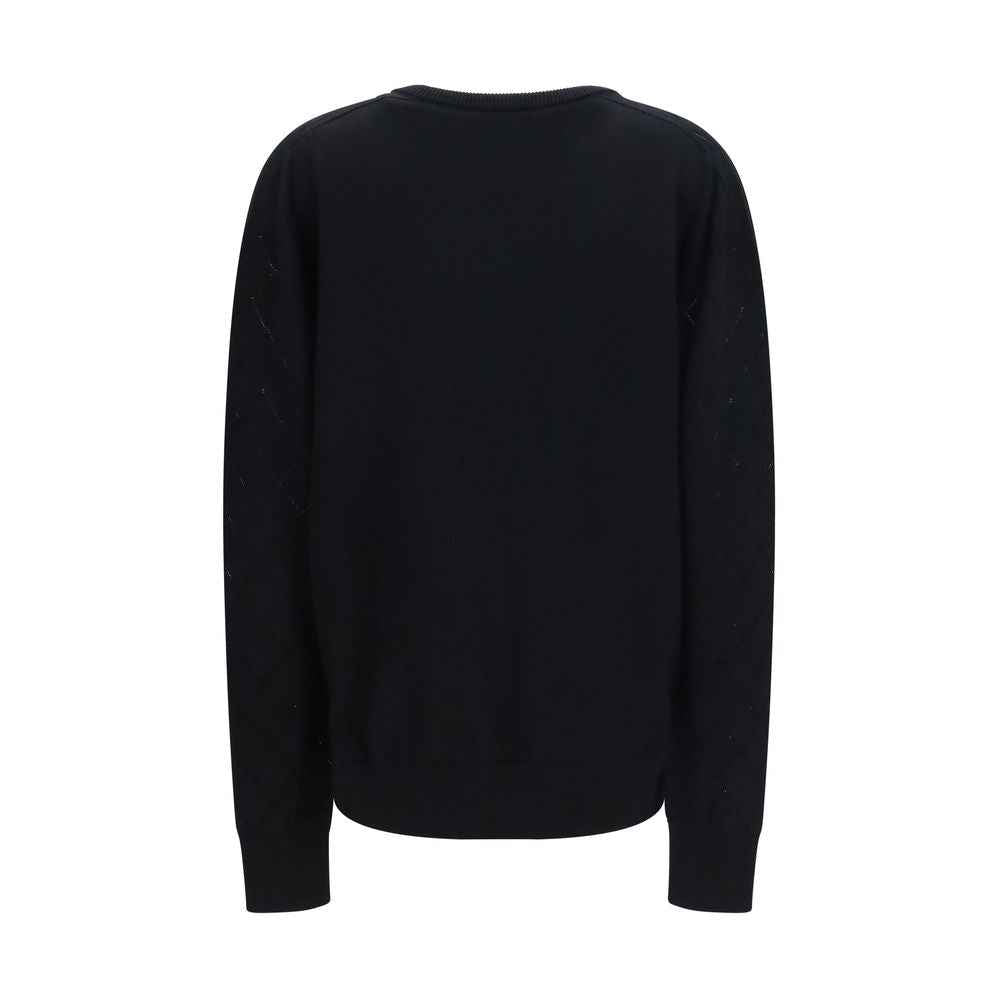 Balmain Black Wool Oves Aries Sweatshirt