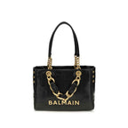 Balmain Black Calf Leather Bos Taurus Shoulder Bag