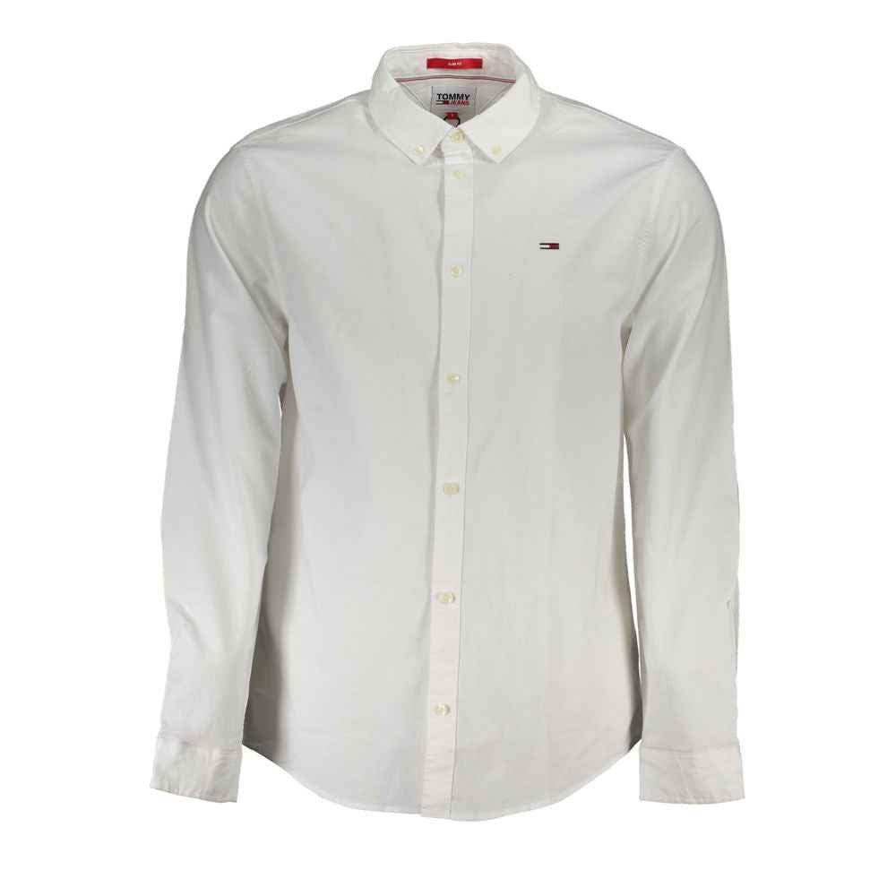 Tommy Hilfiger Bianco Cotton Men's Shirt
