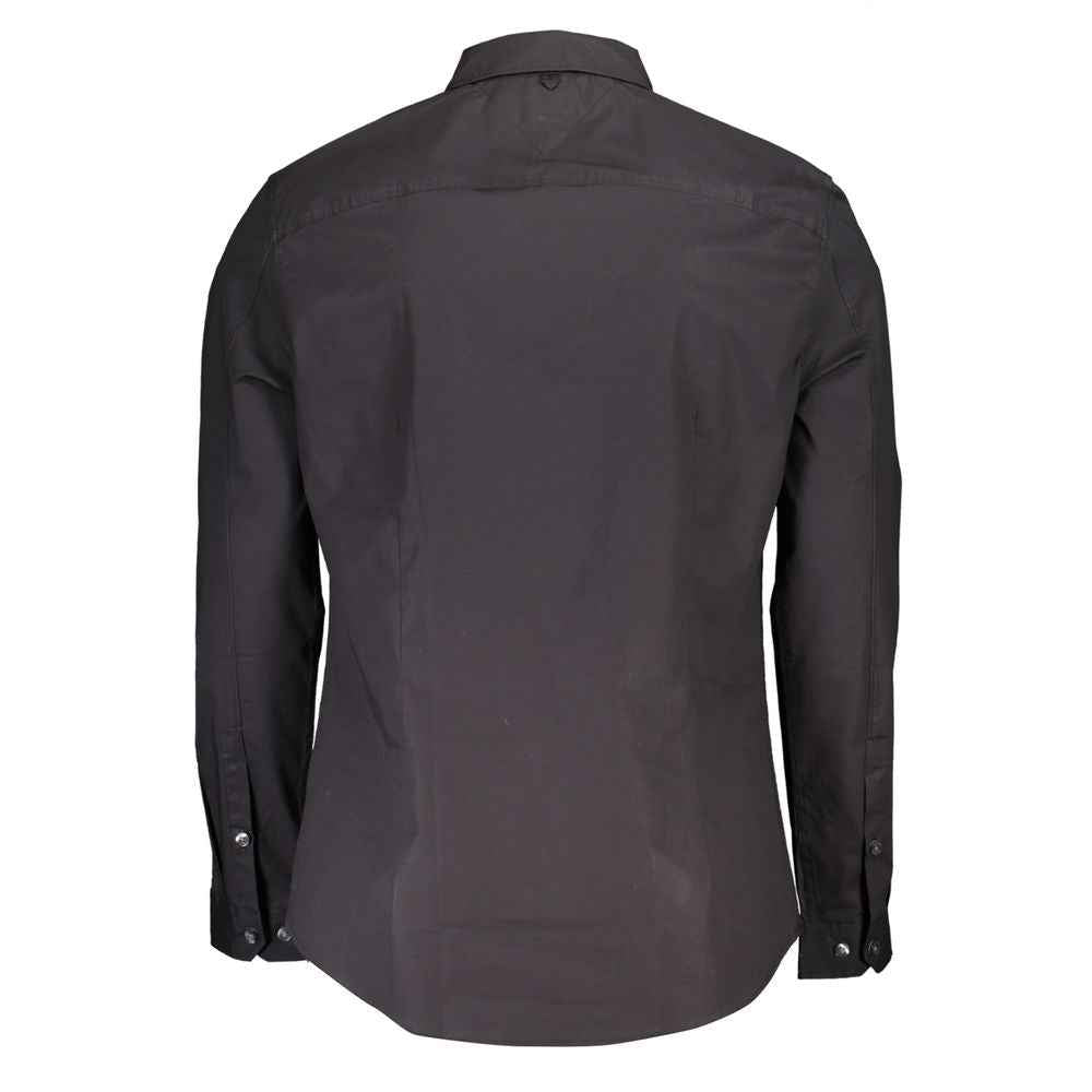 Tommy Hilfiger Black Cotton Men's Shirt