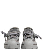 Dolce & Gabbana Gray Airmaster Panelled Low Top Men Sneakers Shoes