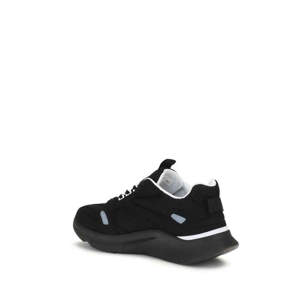 Valentino Garavani Black Polyester Athletic Sneakers