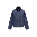 Miu Miu Blue Polyester Full-Length Jacket