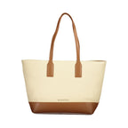 Mario Valentino Beige Polyurethane Women's Shoulder Bag