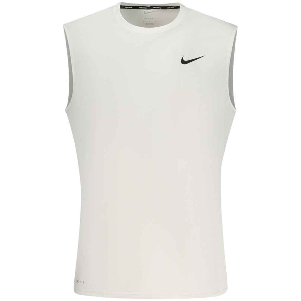 Nike White Polyester Men's Tank