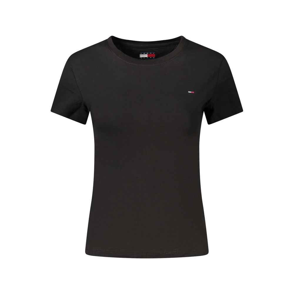 Tommy Hilfiger Black Cotton Women's T-Shirt
