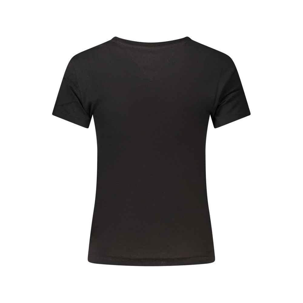 Tommy Hilfiger Black Cotton Women's T-Shirt
