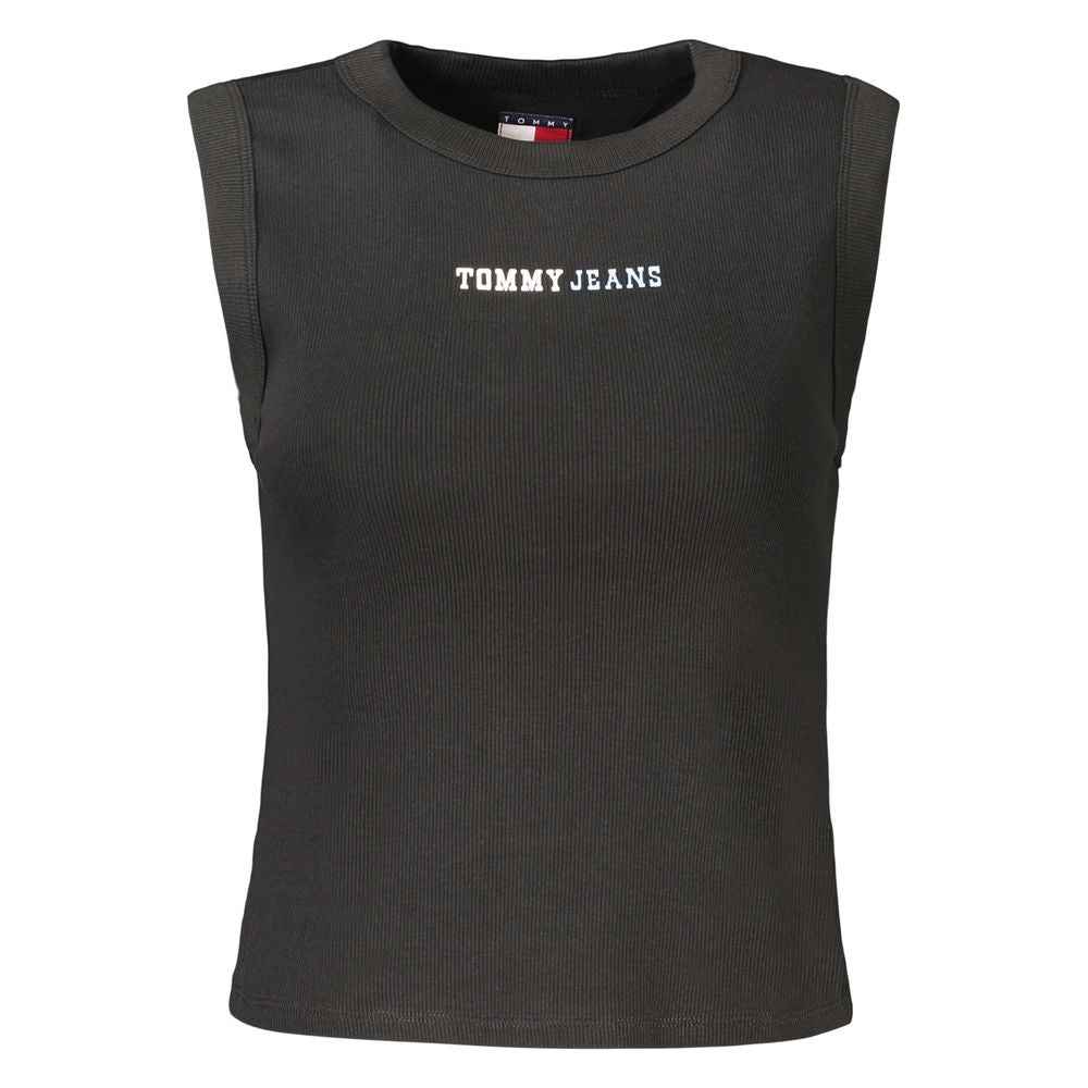 Tommy Hilfiger Black Cotton Women's Tank Top