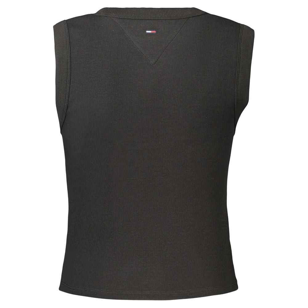 Tommy Hilfiger Black Cotton Women's Tank Top