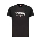 Tommy Hilfiger Black Cotton Mens T-Shirt